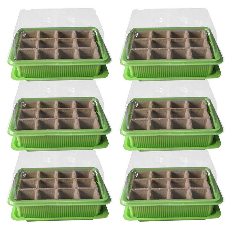 Plastic Nursery Pots Seed Tray Set Domed Plant Germination Box And Garden Stand